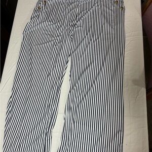 Robert Louis Navy and White Striped Pants
